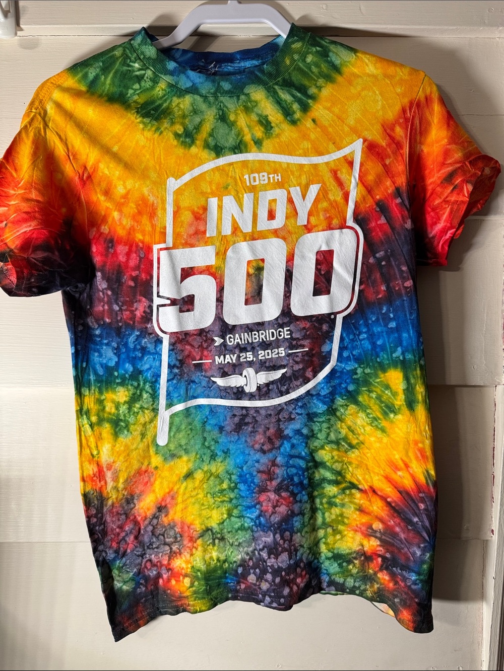Indy 500 Tie-Dye Graphic Tee - Multicolor